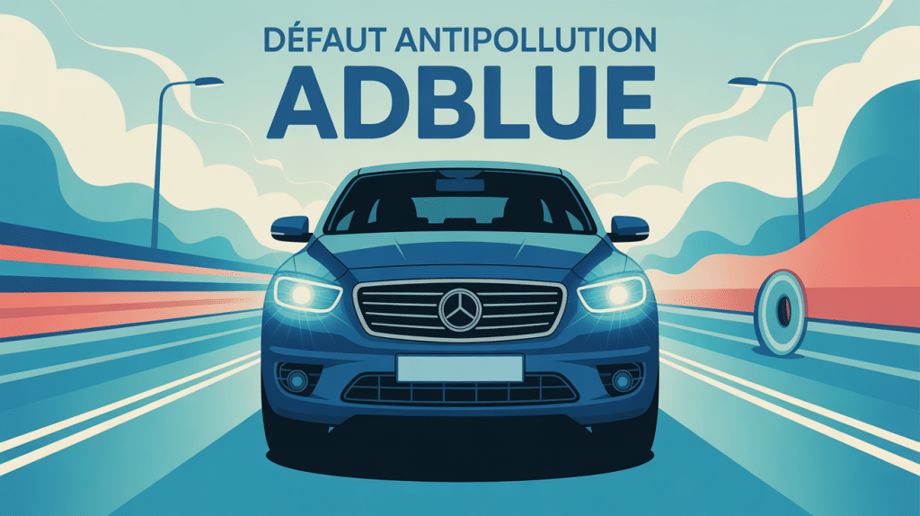 adblue défaut antipollution démarrage impossible dans 1100 km illustration tableau de bord