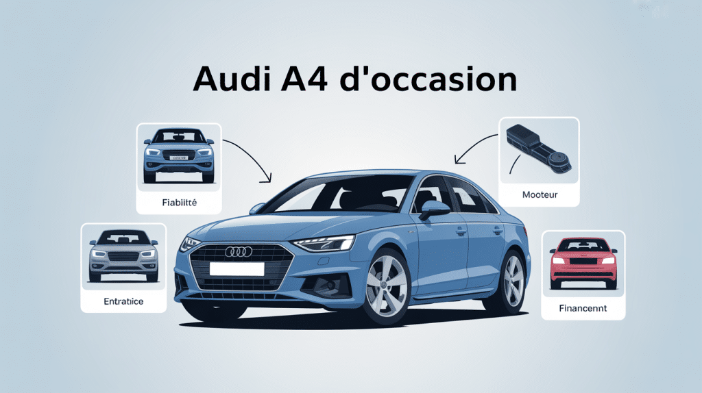 illustration audi a4 modèle à éviter d'occasion, vérifications