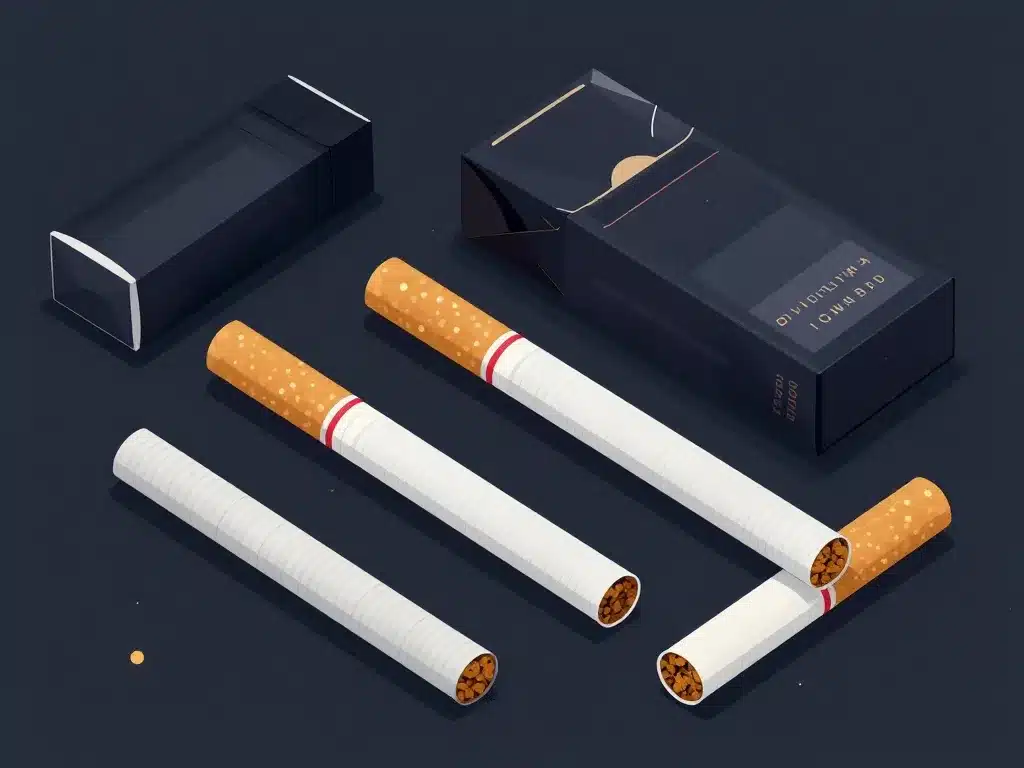 cigarettes blacks smokes dark packaging filtre coloré