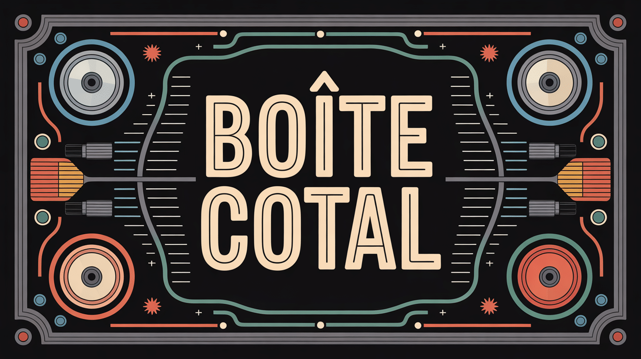 illustration transmission boite cotal stylisée