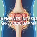 clou gamma mouvements interdits hanche vue médicale