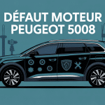 Illustration defaut moteur 5008 message diagnostic