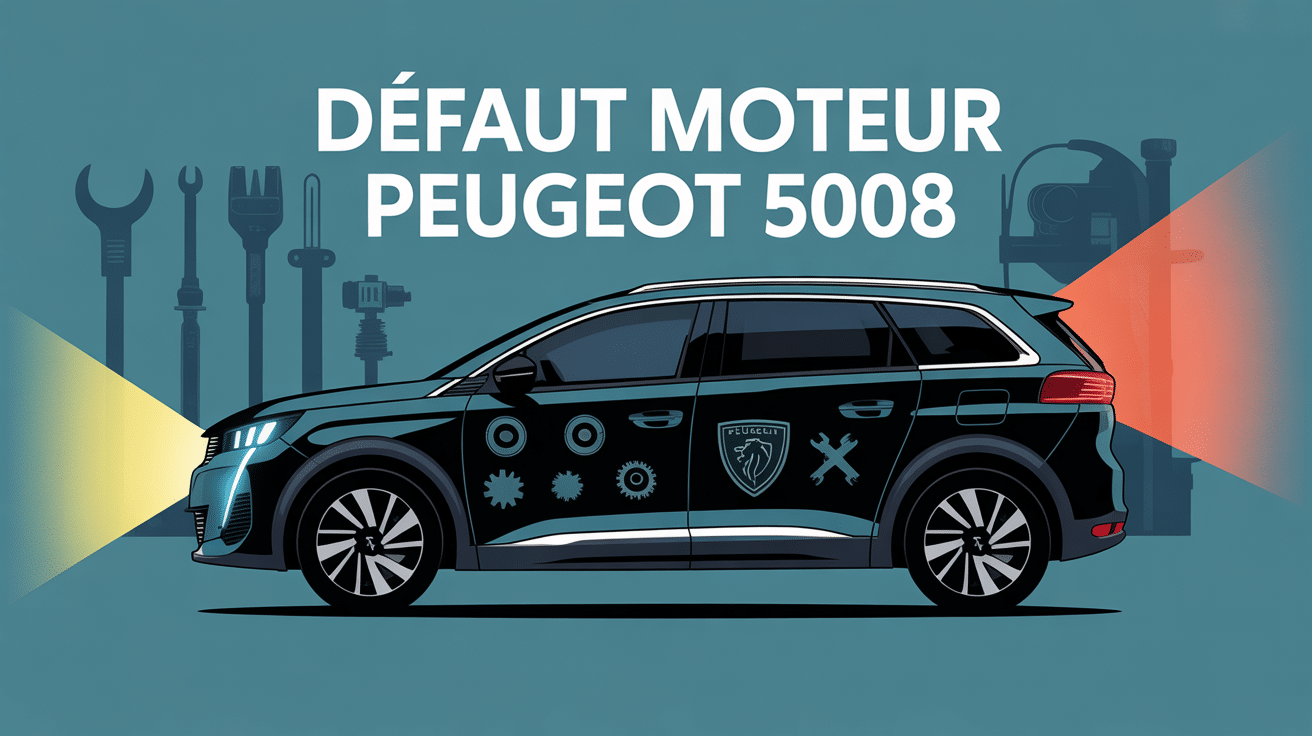 Illustration defaut moteur 5008 message diagnostic