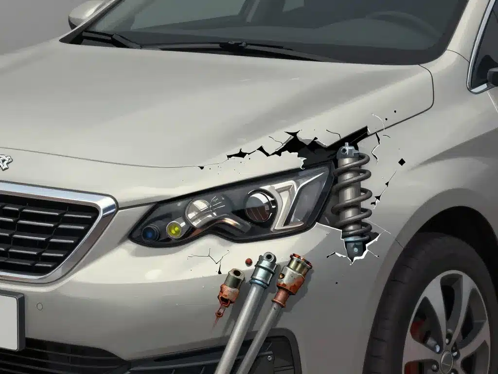 défaut réglage automatique des projecteurs 308 suspension et capteur