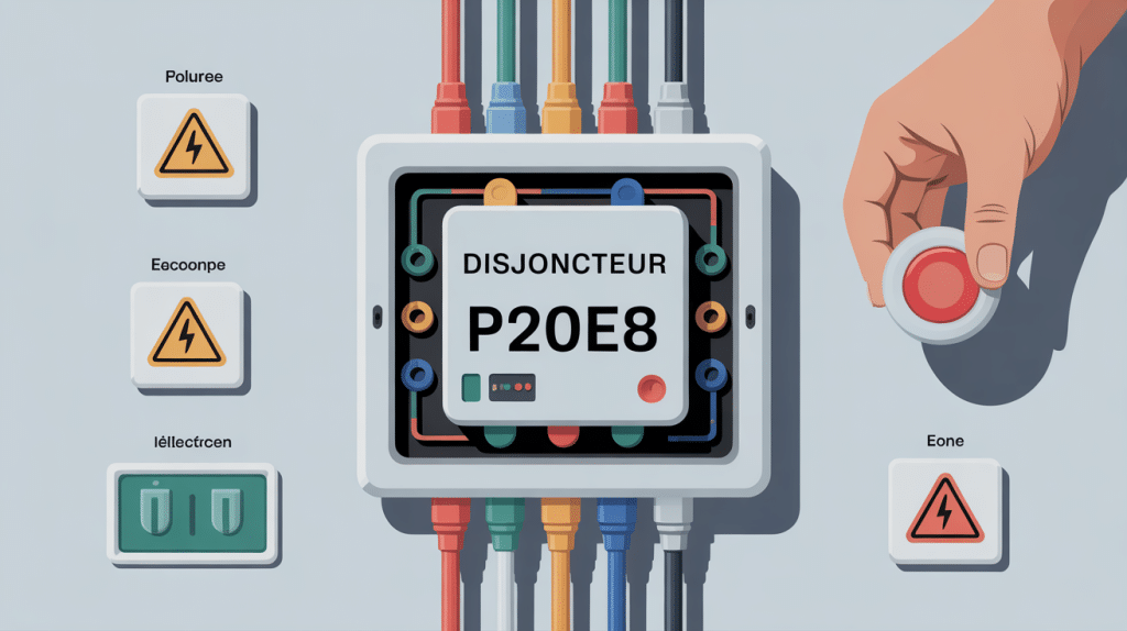illustration disjoncteur p20e8 sécurisé installation
