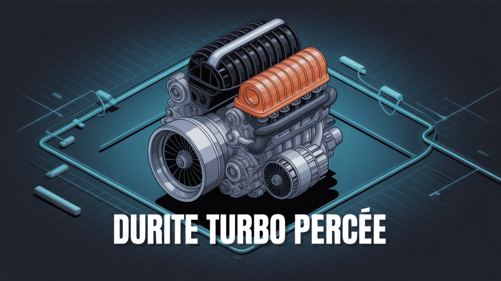 illustration durite turbo percée sur moteur moderne