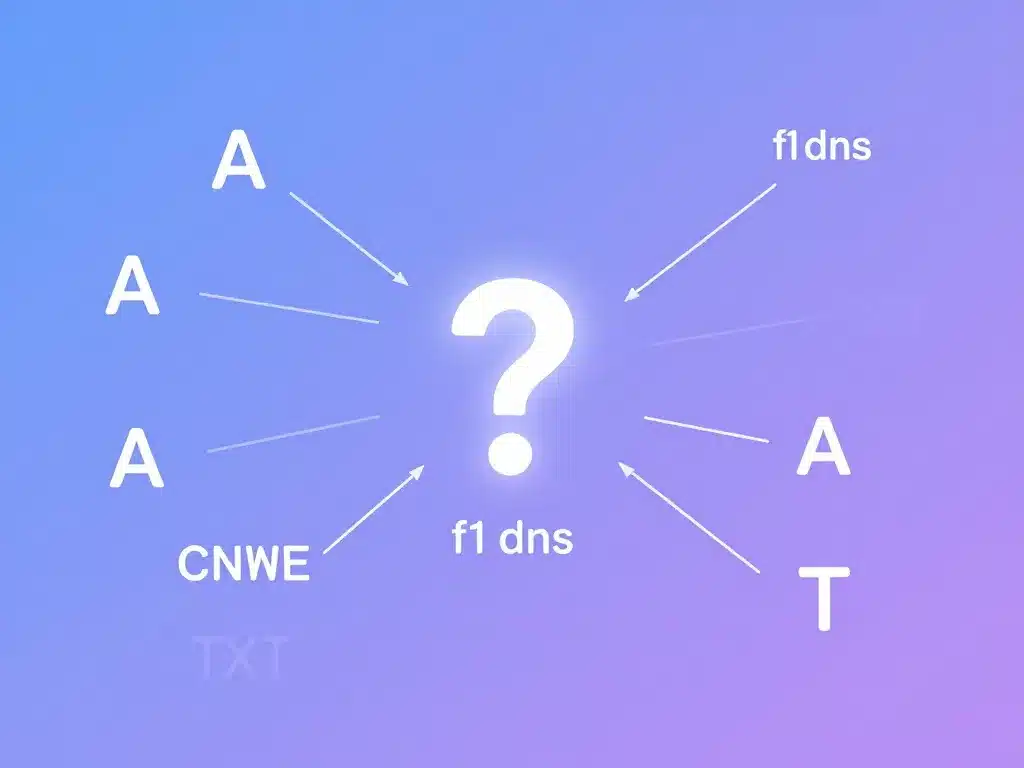 symboles enregistrements dns f1 dns