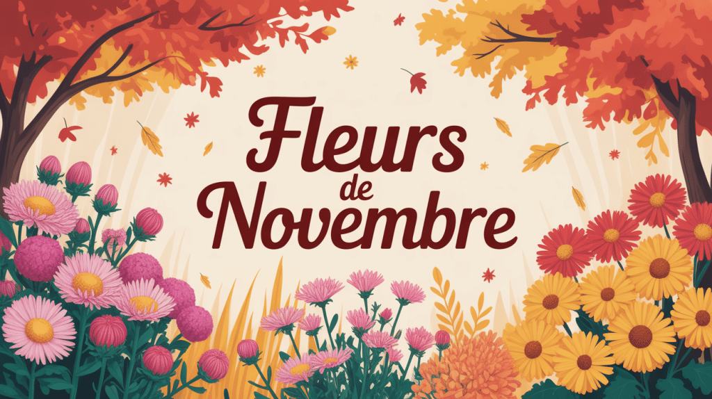fleurs en novembre massifs colorés automne