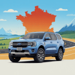 Ford Everest 2024 France illustration import et conduite