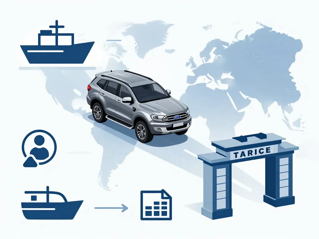 Importer Ford Everest 2024 France schéma process