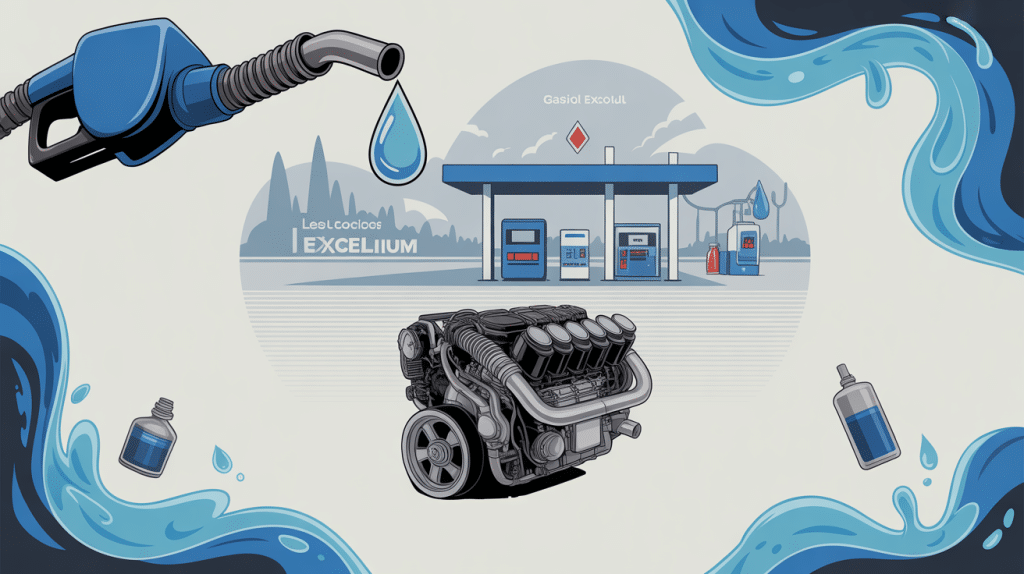 gasoil excellium problème illustration moteur et additifs