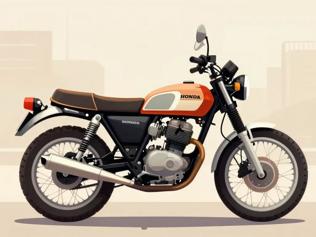 Honda CL 350 profil style scrambler vintage