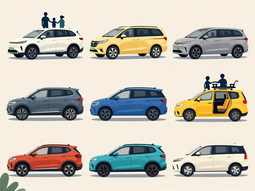 leasing voiture 7 places types véhicules famille