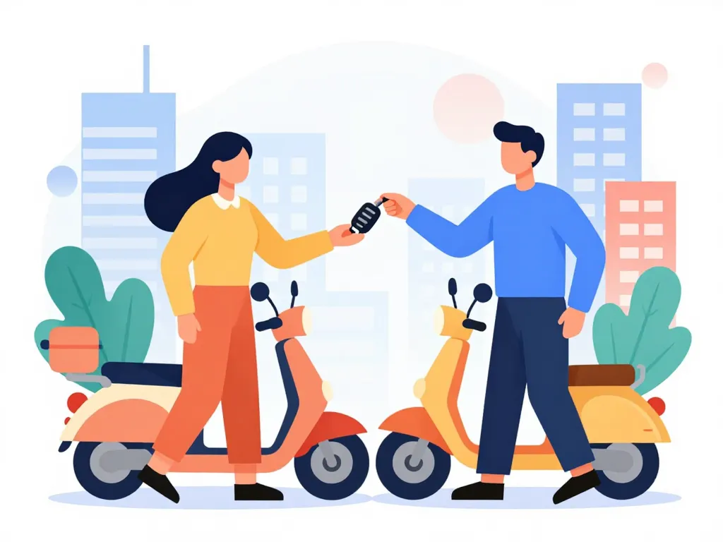 avantages location scooter particulier échange clé urbain