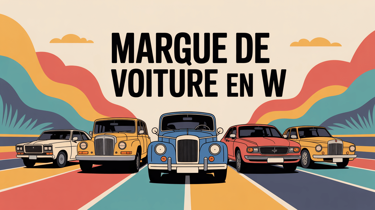Illustration vectorielle marque de voiture en w