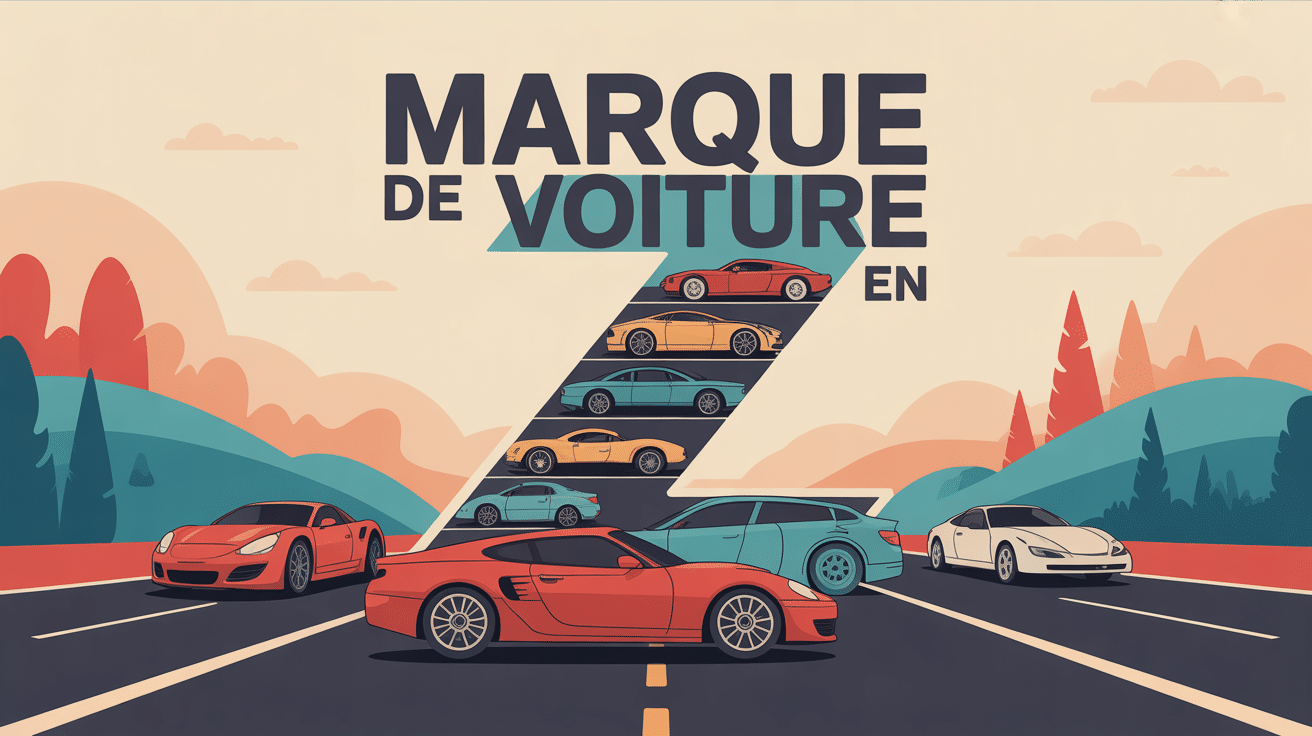 illustration moderne marque de voiture en z