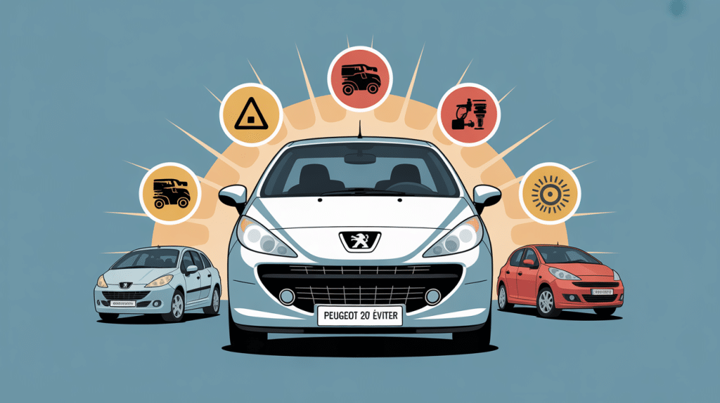 modèle 207 à éviter Peugeot 207 alertes icônes