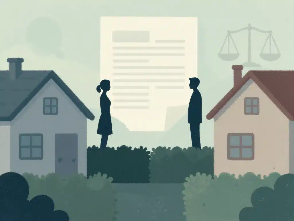 mon voisin a enlevé la haie mitoyenne deux maisons et documents juridiques