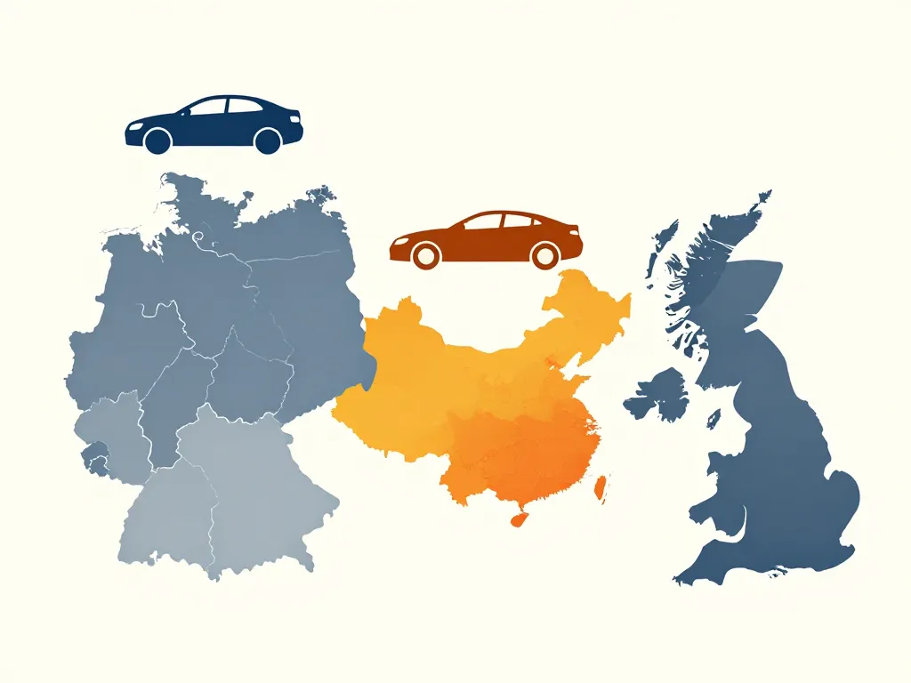 Diagramme origines marques de voiture en w