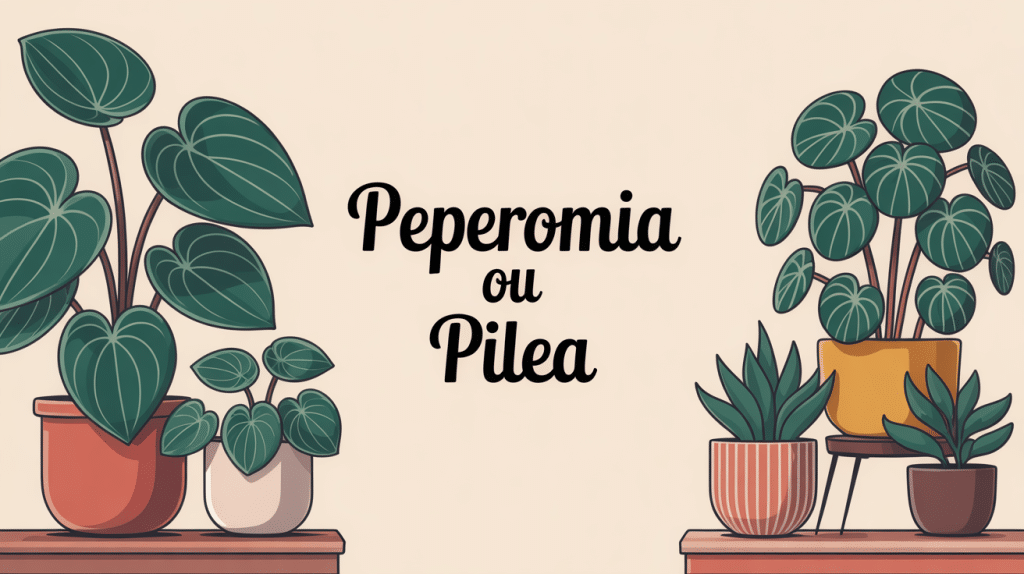 peperomia vs pilea visuel principal plantes d'intérieur