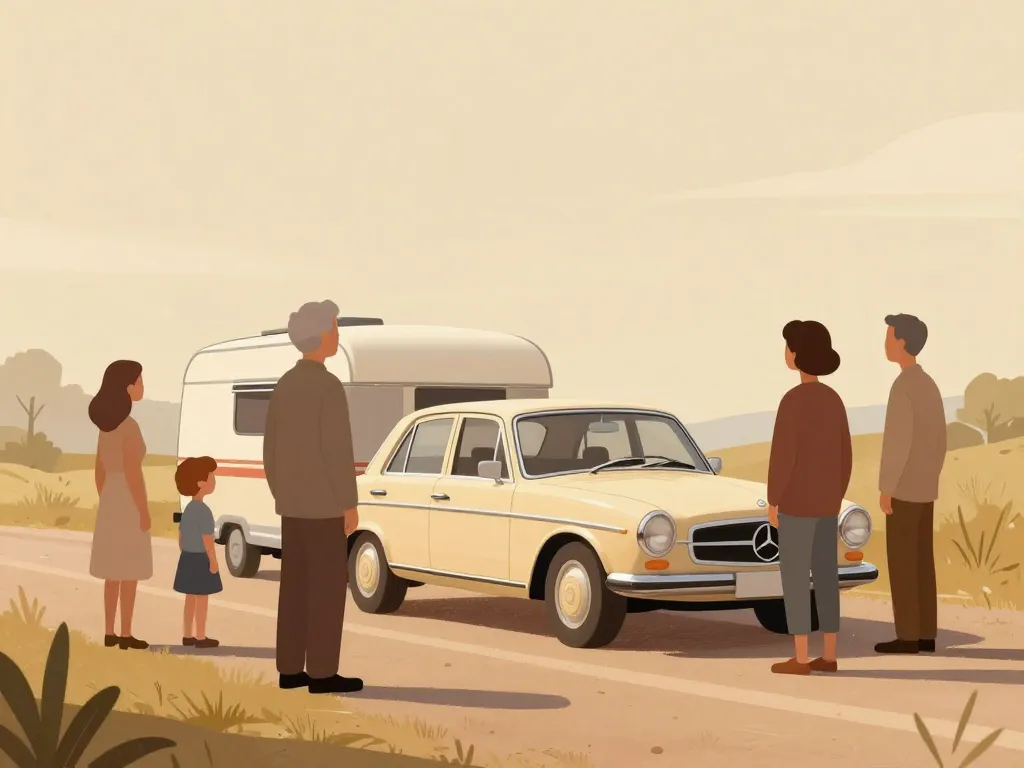 pourquoi les gens du voyage roulent en mercedes scène familiale avec Mercedes