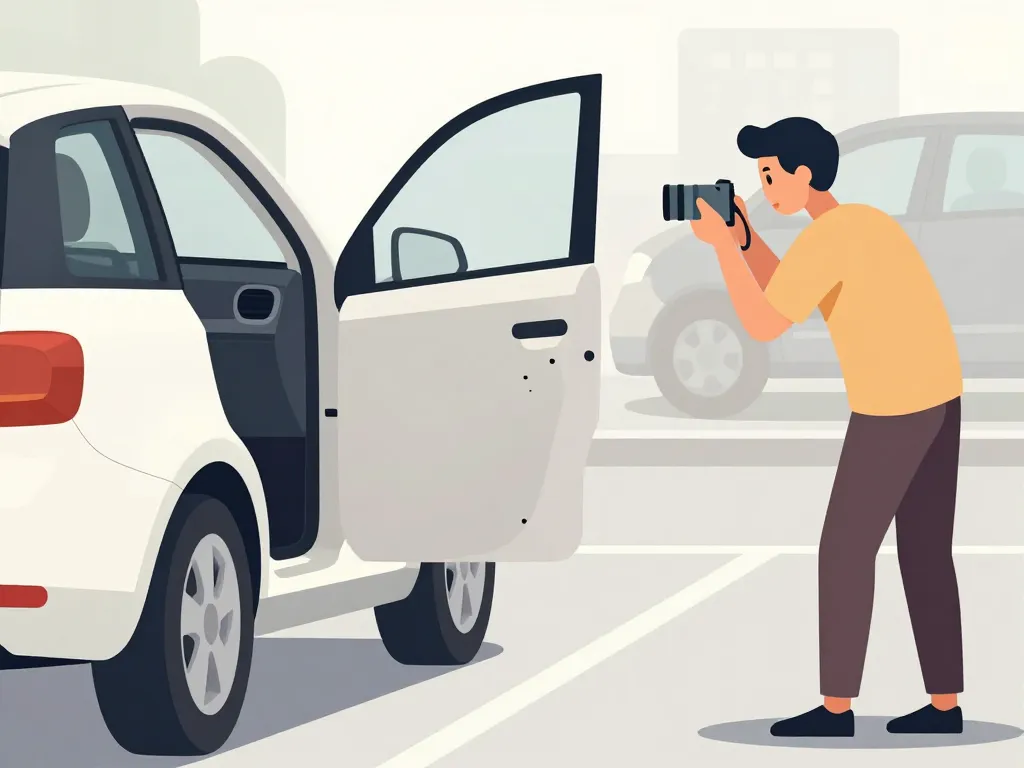 photo constat coup de portiere voiture