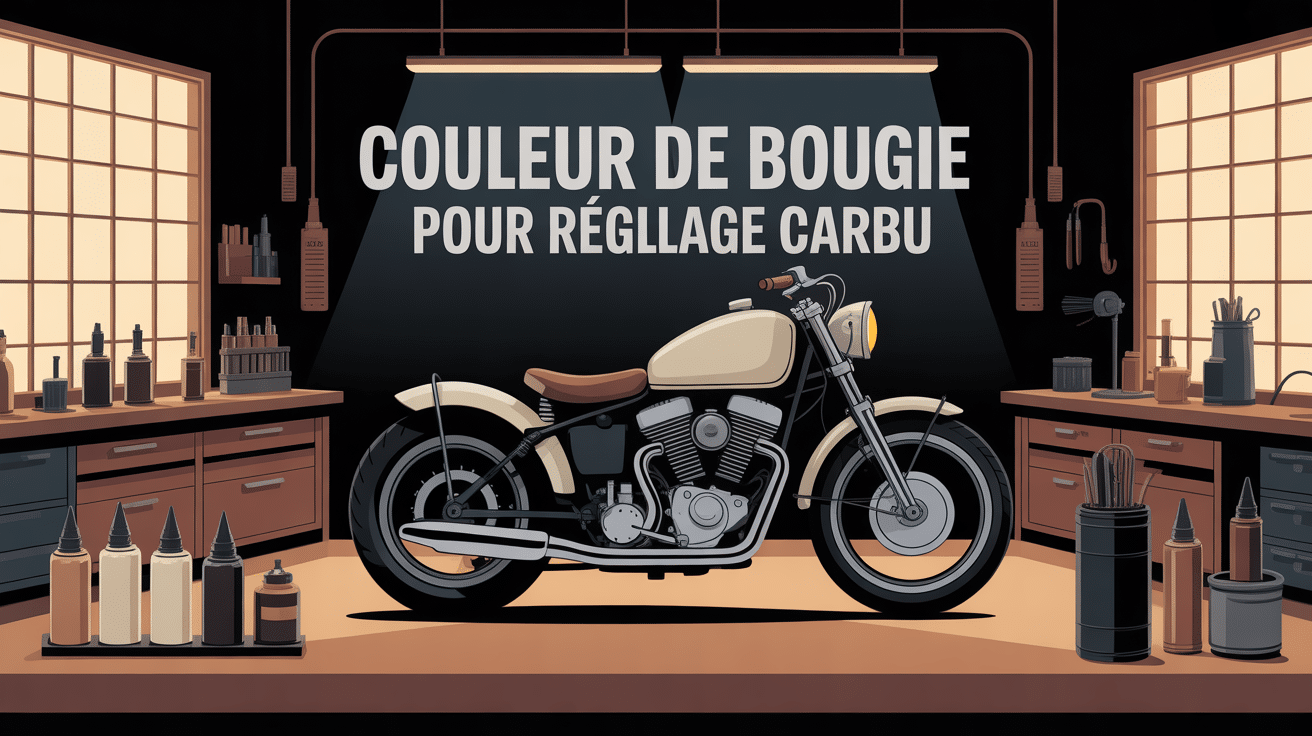 réglage carbu couleur idéale bougie illustration centrale