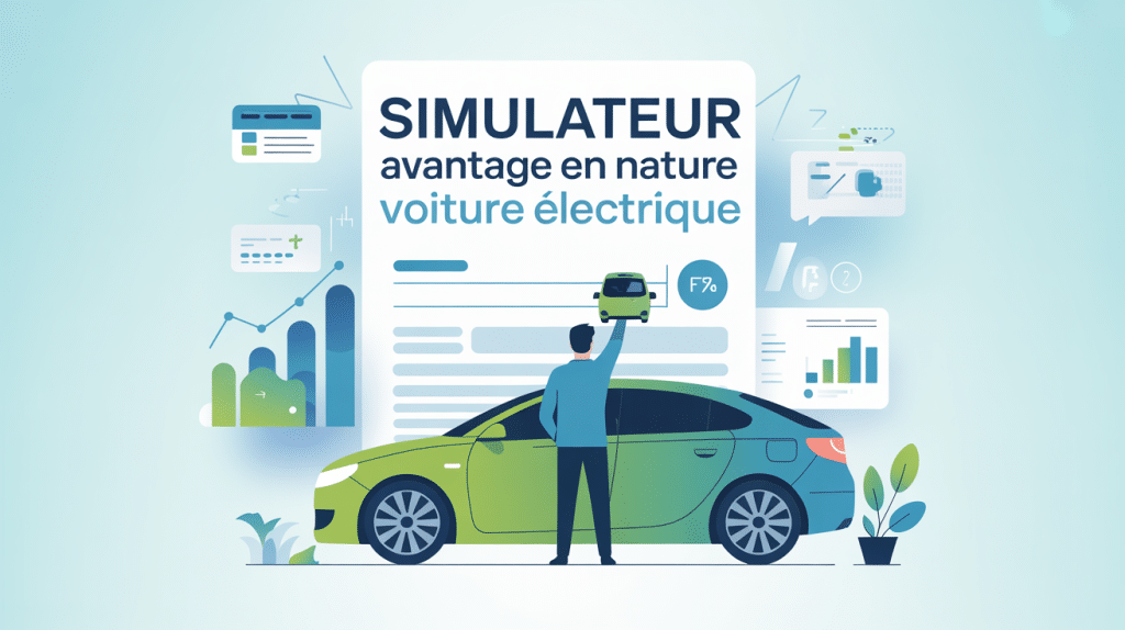 illustration simulateur calcul avantage en nature voiture électrique fiscale