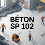 béton sp 102 chantier dalle et outils