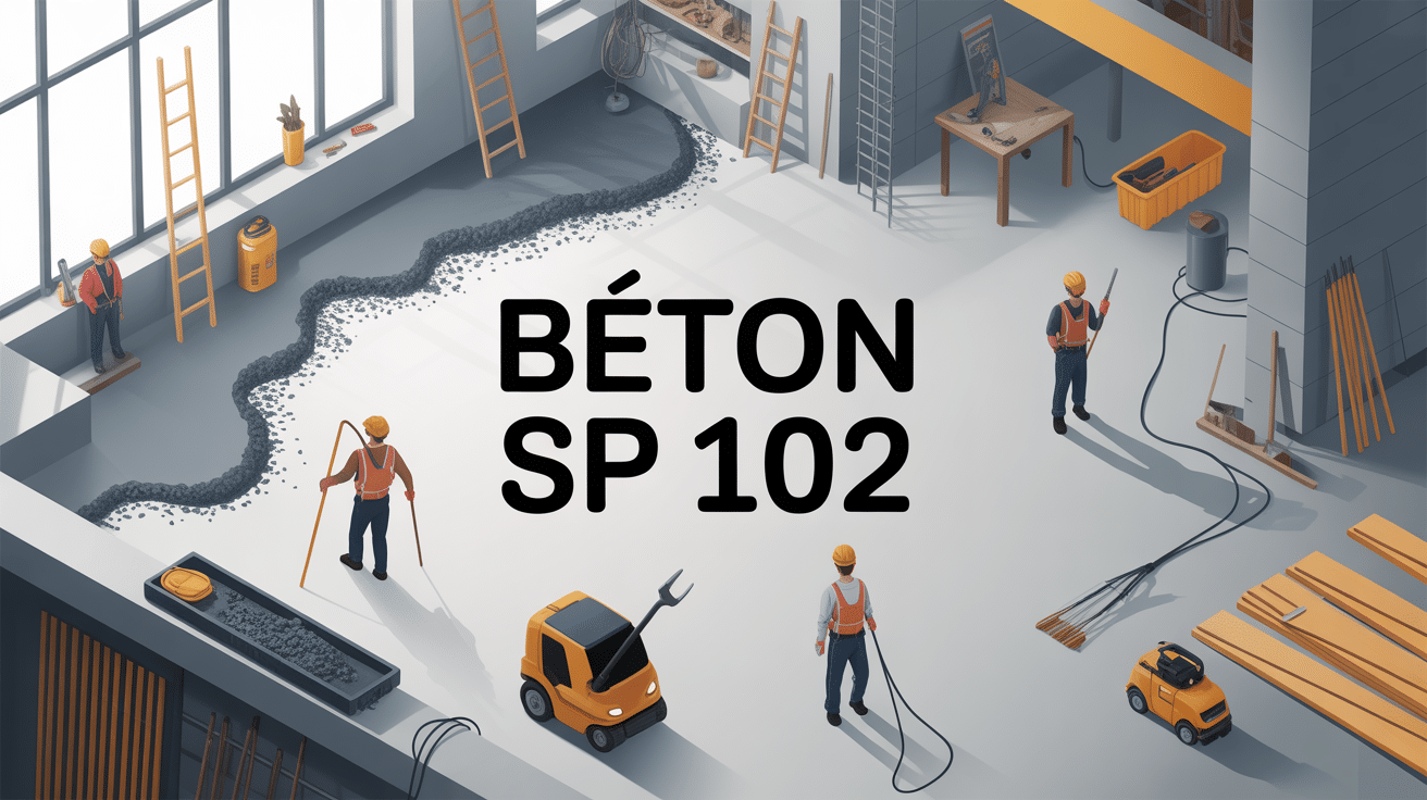 béton sp 102 chantier dalle et outils