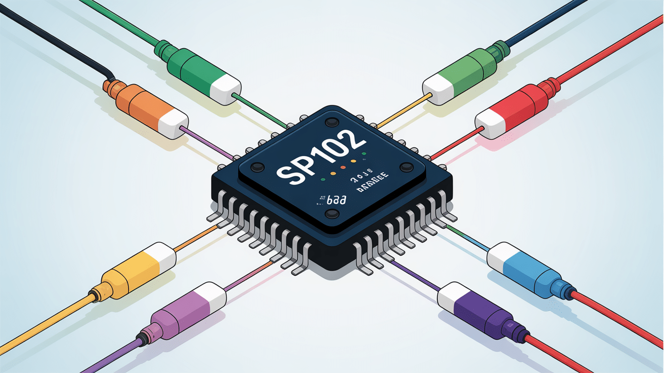 Illustration du sp102 contrôleur pour ruban led