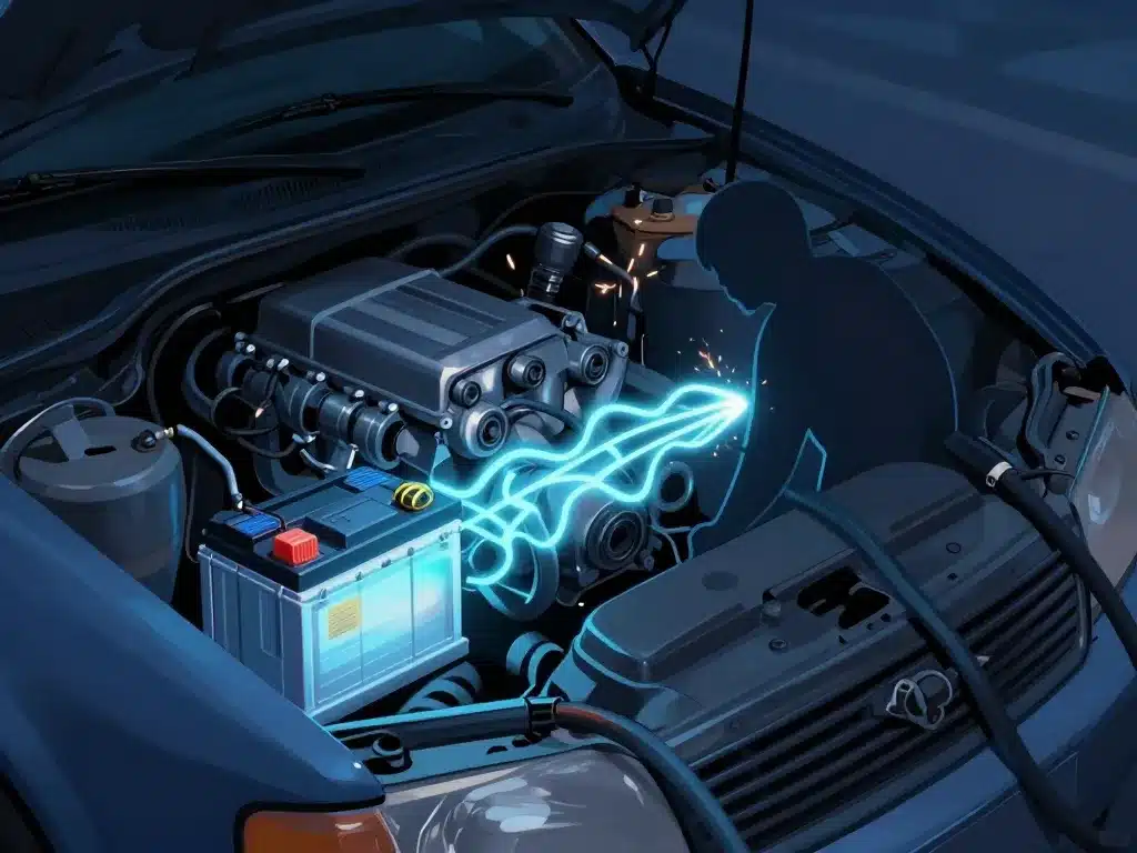 Batterie faible symptôme mauvaise masse voiture démarrage difficile