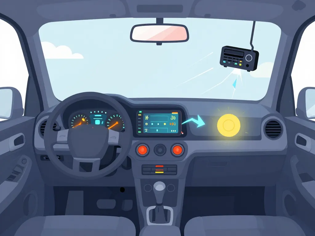 Tableau de bord montrant symptôme mauvaise masse voiture