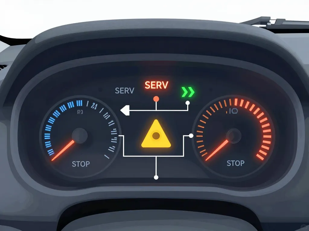 Tableau de bord clio 2 voyant serv et témoins lumineux