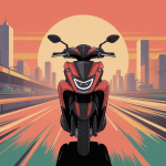yamaha tricity 500 vitesse max illustration urbaine
