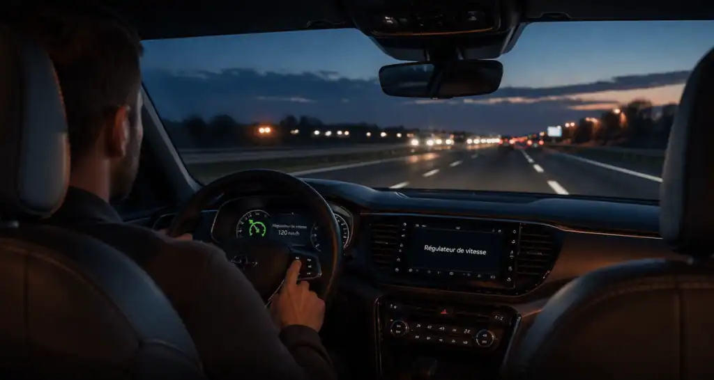regulateur de vitesse voiture interieur
