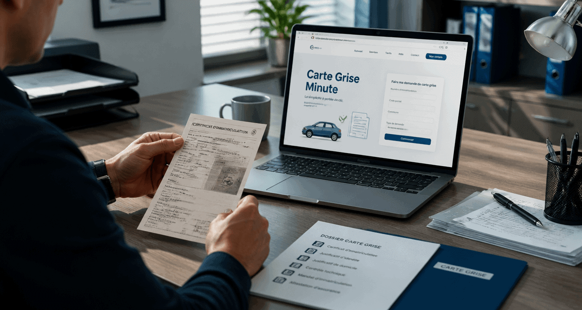 carte grise minute avis dépôt dossier