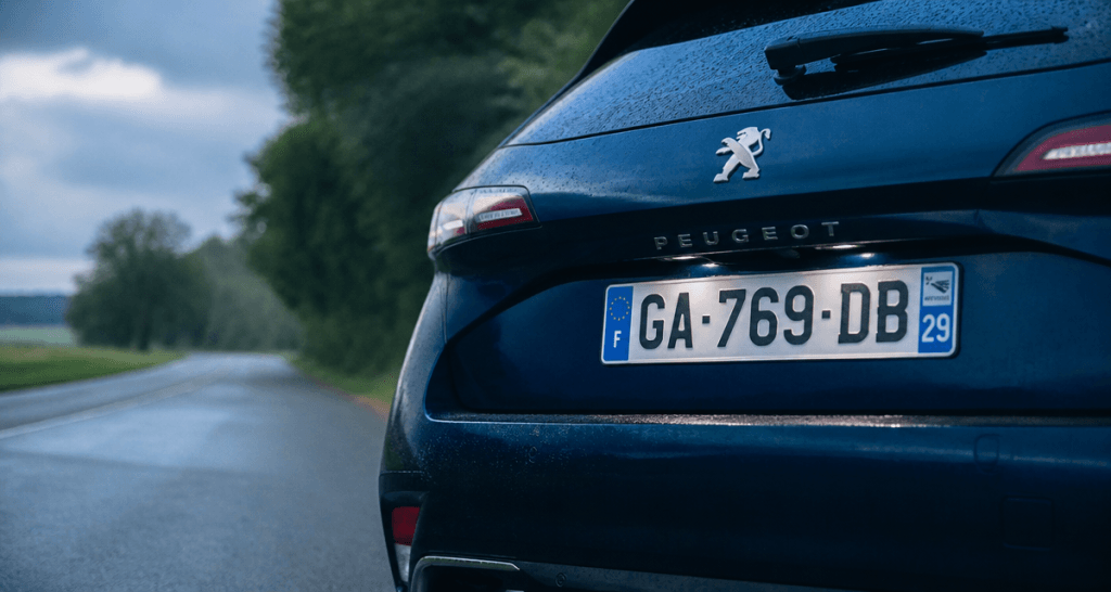 departement pour plaque immatriculation sur voiture française