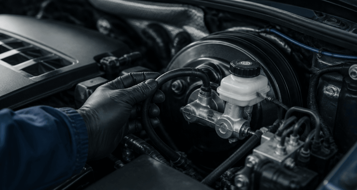 test mastervac main tuyau compartiment moteur