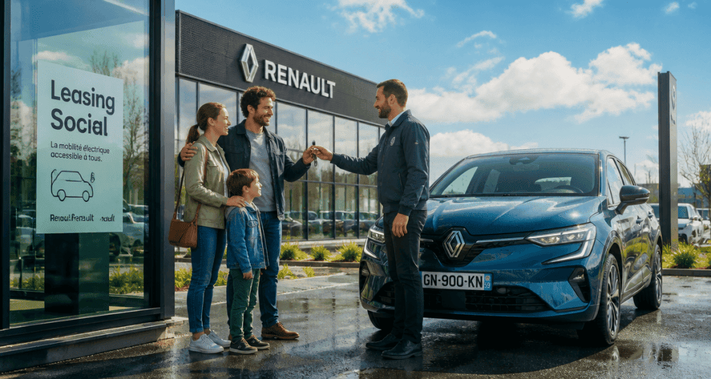 leasing social voiture Renault famille clés