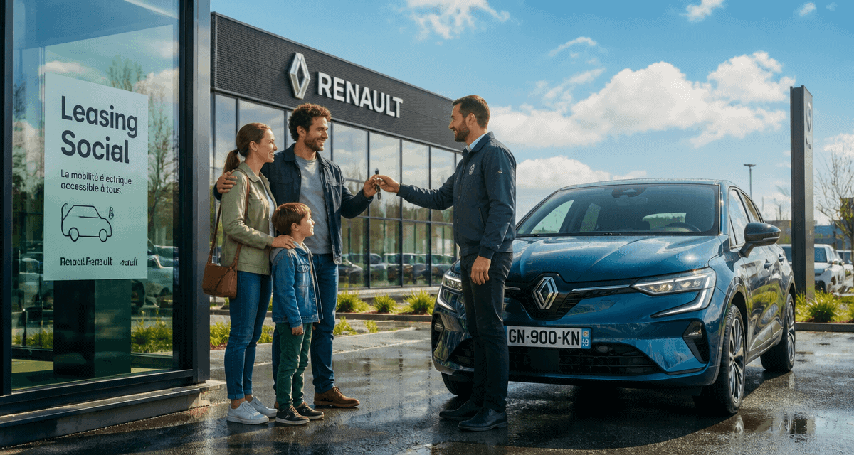 leasing social voiture Renault famille clés