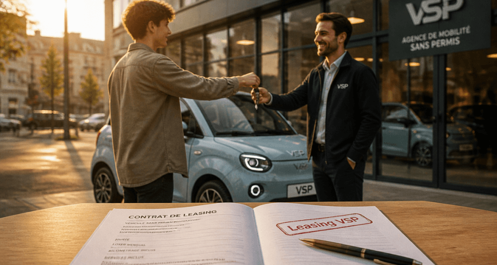 leasing voiture sans permis contrat clés