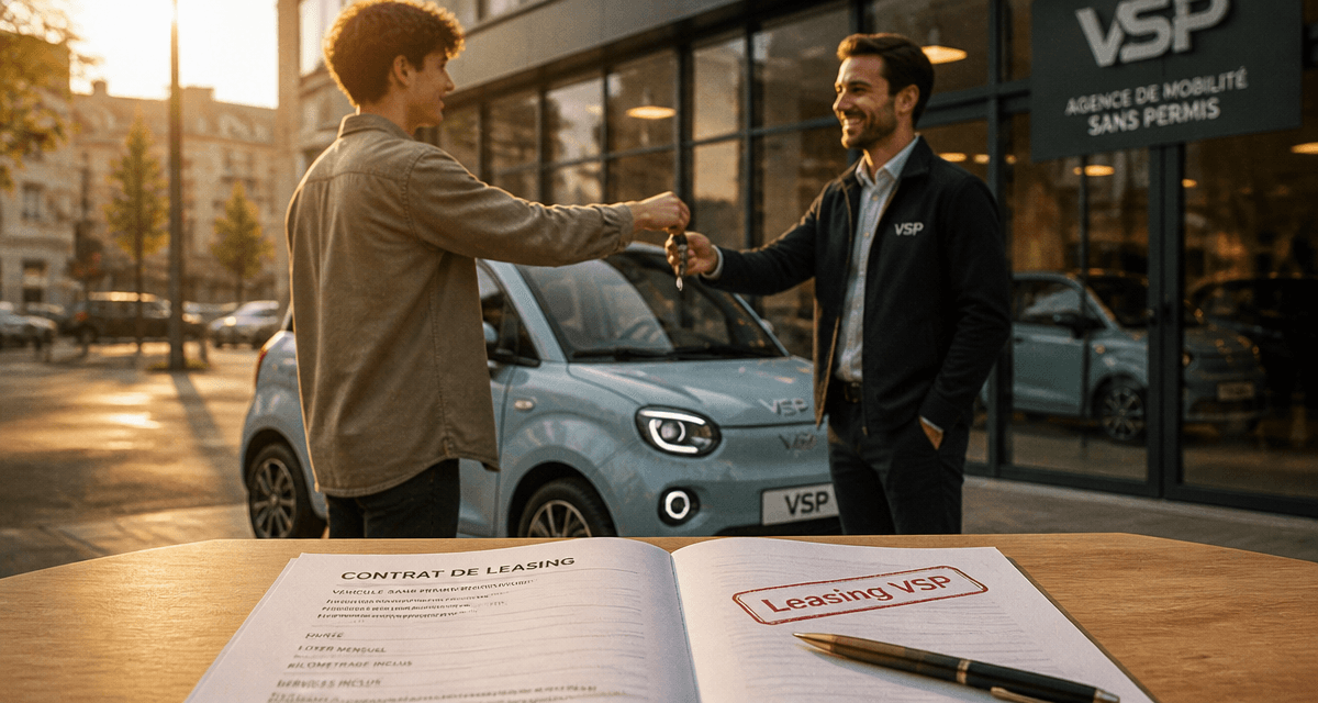leasing voiture sans permis contrat clés