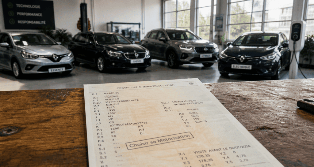 motorisation voiture carte grise garage