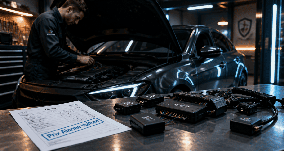 prix alarme voiture avec pose installation