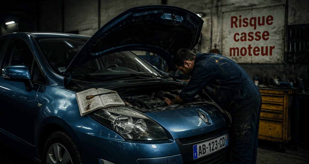 risque casse moteur scenic 3 capot ouvert