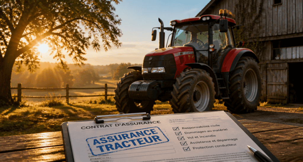 Tarif assurance tracteur pour particulier tracteur rouge et contrat
