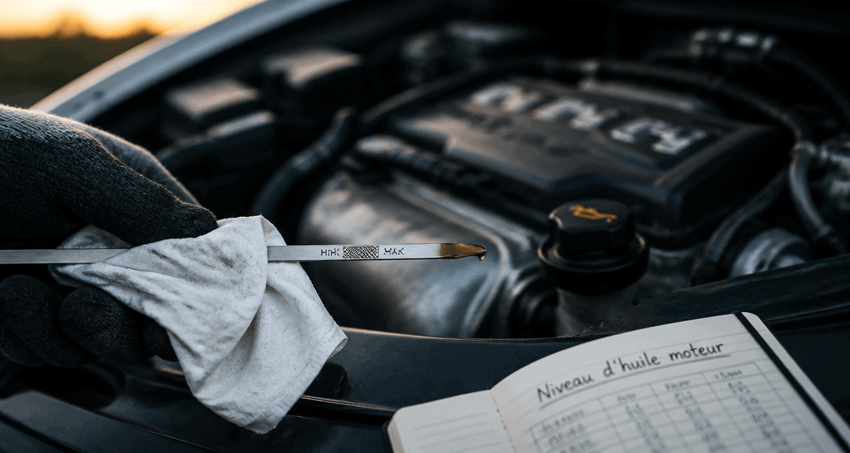 verifier le niveau d'huile moteur chaud ou froid jauge entretien
