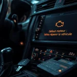 défaut moteur faites réparer le véhicule sur écran de tableau de bord
