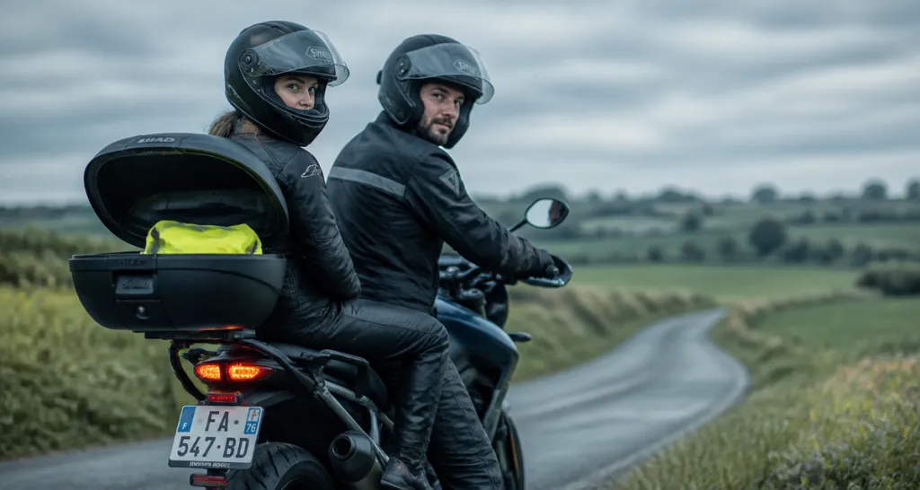 équipements moto obligatoire motard passager route campagne